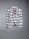 WINDOWPANE CHECK CHIFFON TWEED FRAY SLIM FIT SPORT COAT - WHITE