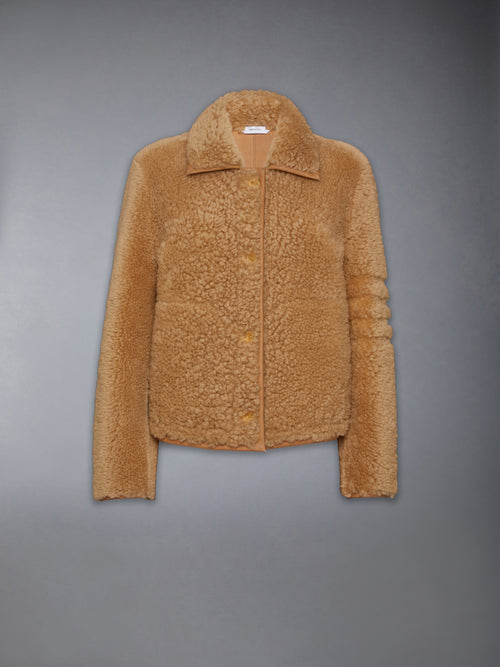 SHEARLING BELL SLEEVE JACKET