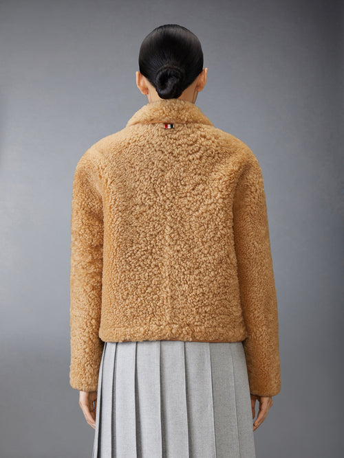 SHEARLING BELL SLEEVE JACKET