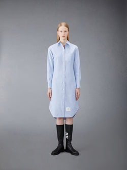 OXFORD GROSGRAIN PLACKET SHIRTDRESS