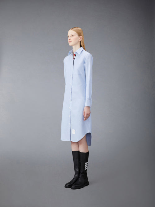 OXFORD GROSGRAIN PLACKET SHIRTDRESS