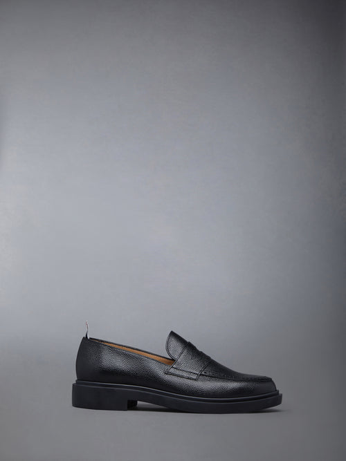 PEBBLE GRAIN RUBBER SOLE PENNY LOAFER