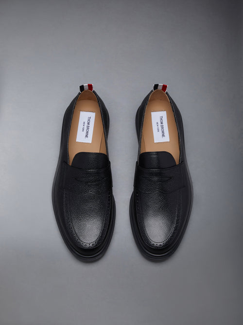 PEBBLE GRAIN RUBBER SOLE PENNY LOAFER