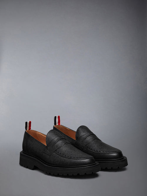 PEBBLE GRAIN COMMANDO SOLE PENNY LOAFER