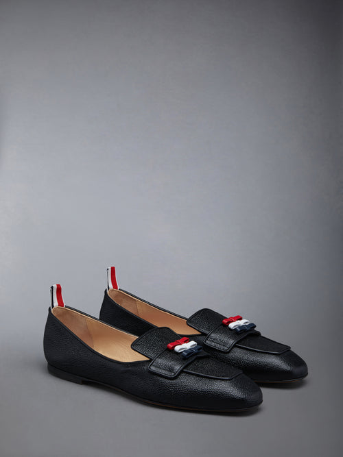 FLEXIBLE LEATHER SOLE 3-BOW LOAFER