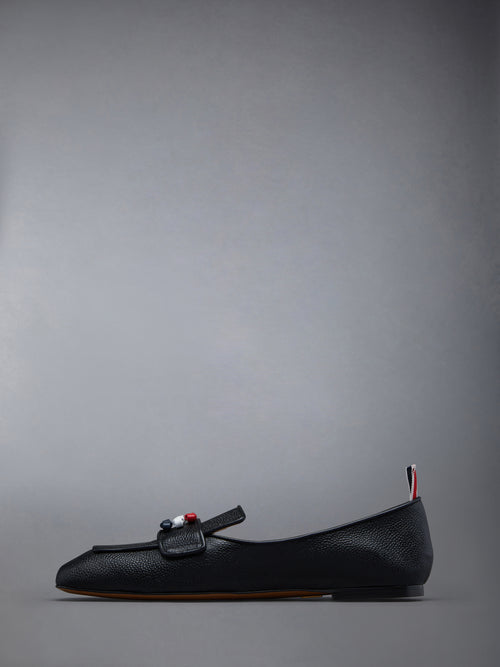 FLEXIBLE LEATHER SOLE 3-BOW LOAFER