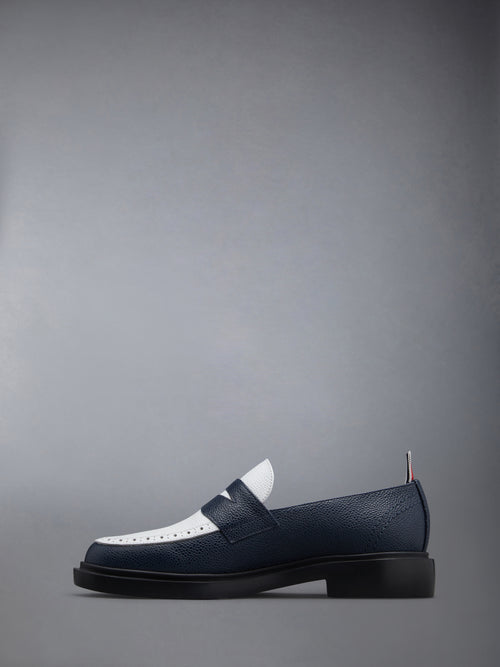 Pebble Grain Leather Penny Loafer