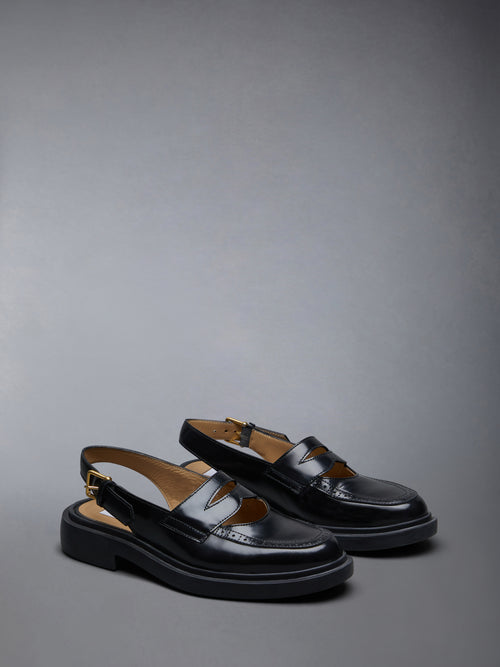 SPAZZOLATO SLINGBACK PENNY LOAFER