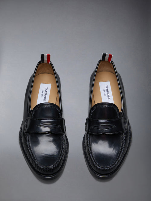 SPAZZOLATO PLEATED VARSITY LOAFER