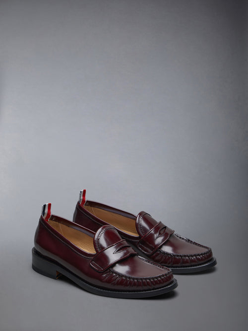 SPAZZOLATO PLEATED VARSITY LOAFER