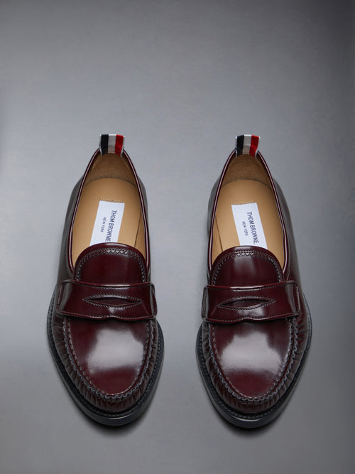 SPAZZOLATO PLEATED VARSITY LOAFER