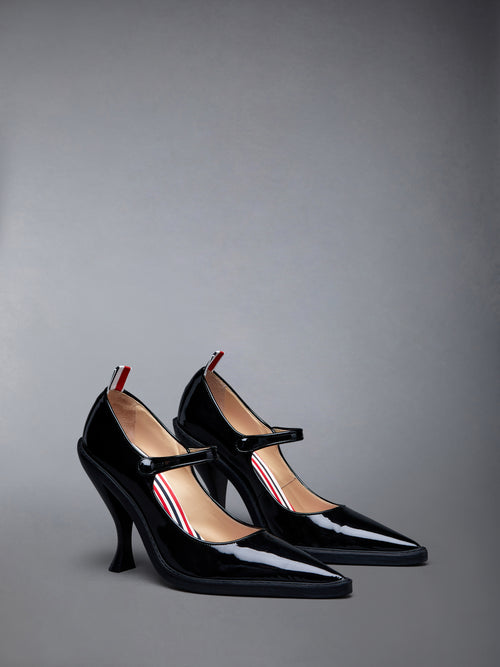 SOFT PATENT LEATHER CURVED HEEL POINTED TOE THOM JOHN