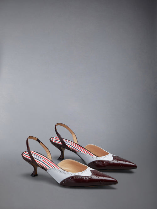 SPAZZOLATO WINGTIP SLINGBACK