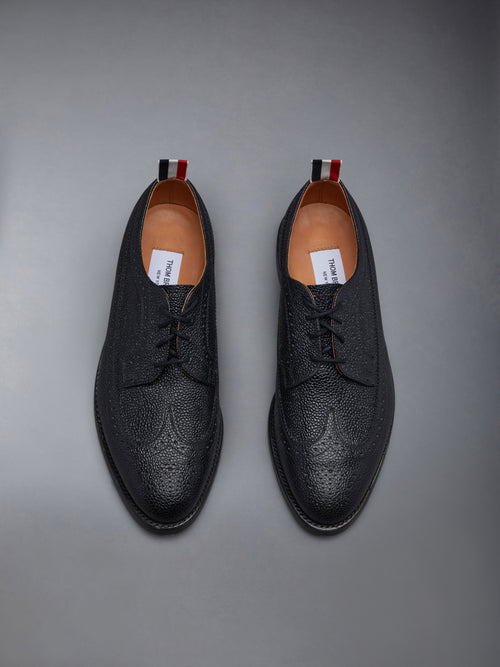 PEBBLE GRAIN LEATHER SOLE LONGWING BROGUE