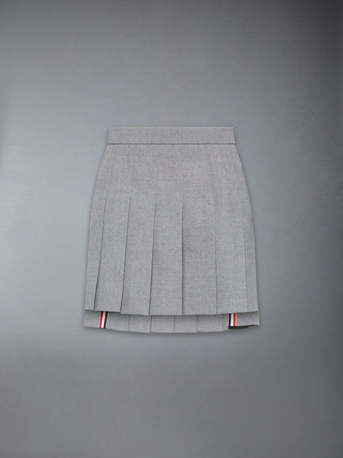 Plain Weave School Uniform Pleated Mini Skirt