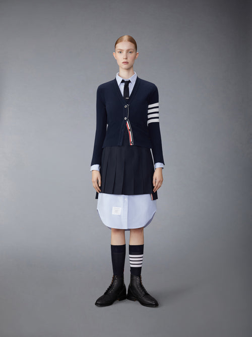 Plain Weave School Uniform Pleated Mini Skirt