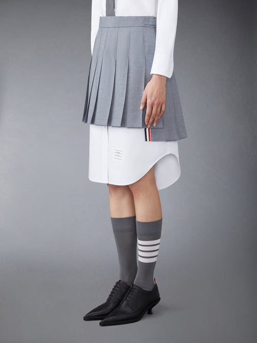 SCHOOL UNIFORM PLAIN WEAVE MINI PLEATED SKIRT