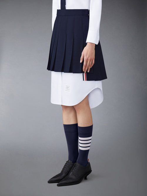 SCHOOL UNIFORM PLAIN WEAVE MINI PLEATED SKIRT