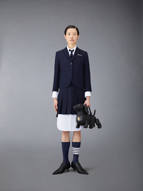 SCHOOL UNIFORM PLAIN WEAVE MINI PLEATED SKIRT