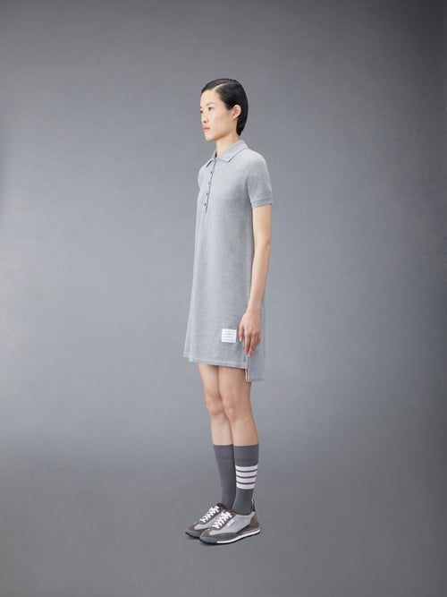 CLASSIC PIQUE STRIPE POLO DRESS