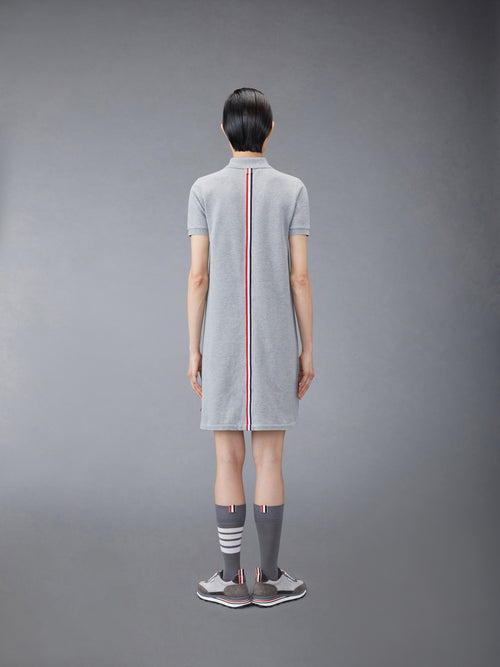 CLASSIC PIQUE STRIPE POLO DRESS