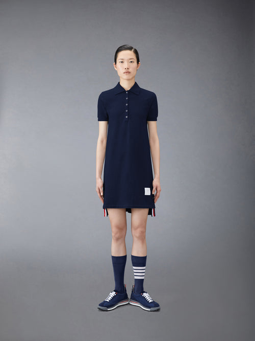 CLASSIC PIQUE STRIPE POLO DRESS