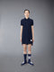 CLASSIC PIQUE STRIPE POLO DRESS - NAVY