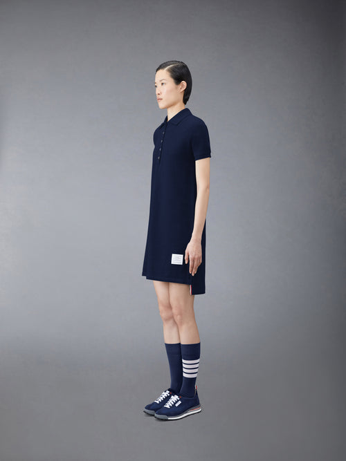 CLASSIC PIQUE STRIPE POLO DRESS