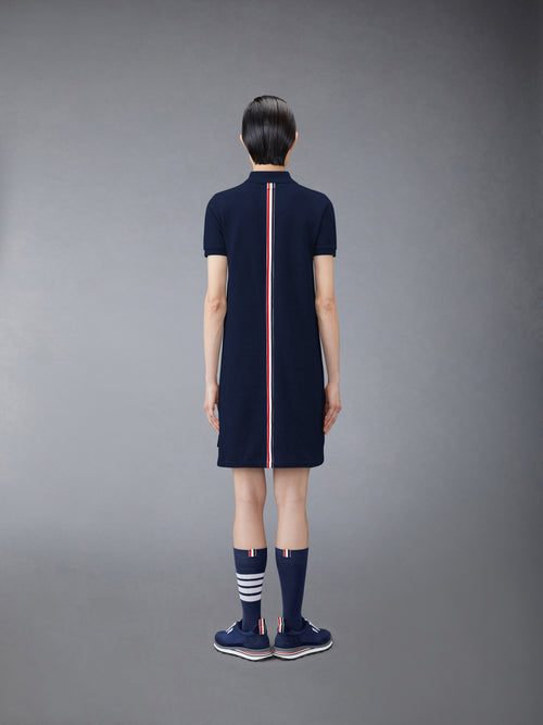 CLASSIC PIQUE STRIPE POLO DRESS