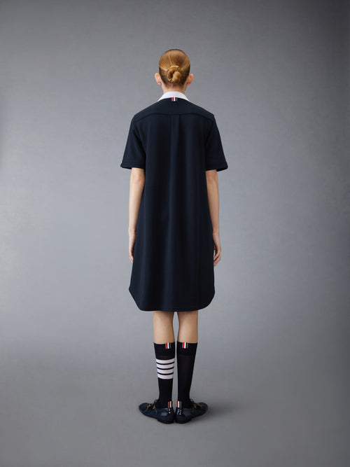 COTTON PIQUE SHIRT DRESS