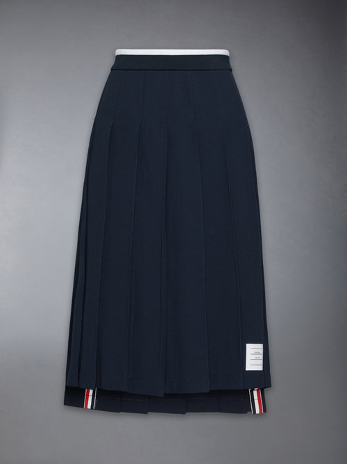 COTTON PLEATED SKIRT