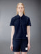 CLASSIC PIQUE RELAXED FIT CENTER BACK STRIPE POLO - NAVY