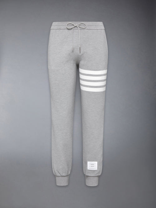 COTTON OTTOMAN RIB 4-BAR SWEATPANTS