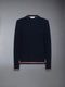 CASHMERE LONG SLEEVE TOP - NAVY