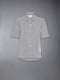 COTTON PIQUE SHORT SLEEVE SHIRT - LT GREY