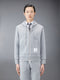 CLASSIC LOOPBACK STRIPE FULL ZIP HOODIE - LT GREY