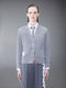 CASHMERE PIQUE 2003 V-NECK CARDIGAN - LT GREY