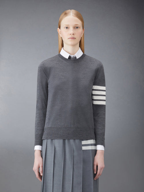 WOOL 4-BAR RELAXED PULLOVER