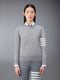 WOOL 4-BAR RELAXED PULLOVER - LT GREY