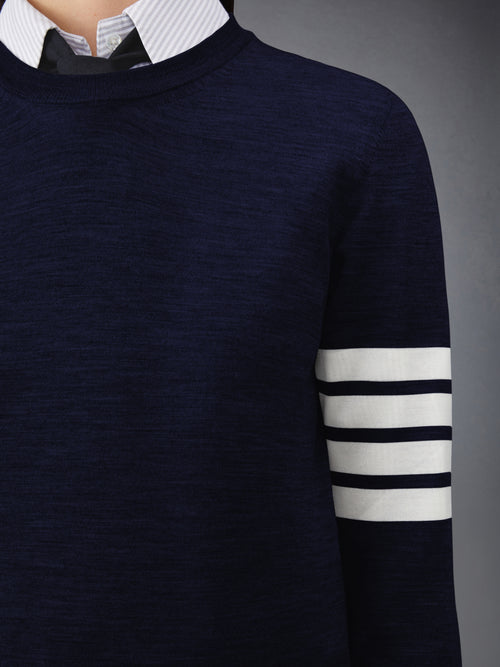 WOOL 4-BAR RELAXED PULLOVER