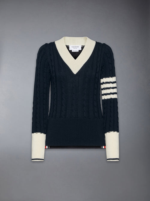 CLASSIC MERINO WOOL V NECK PULLOVER