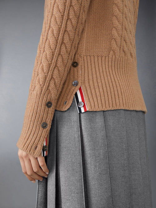 CLASSIC CASHMERE CABLE TURTLE NECK