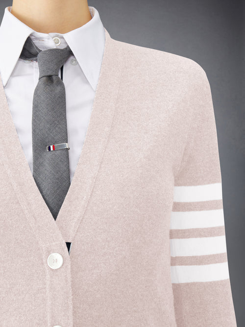 CASHMERE 4-BAR CLASSIC CARDIGAN