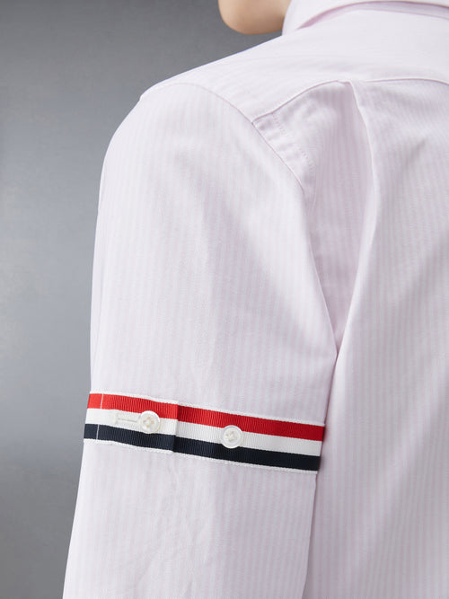 STRIPE OXFORD ARMBAND CLASSIC ROUND COLLAR SHIRT