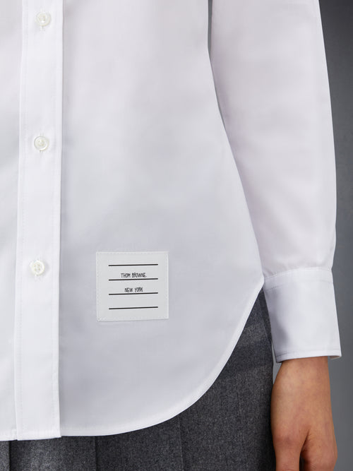 POPLIN ARMBANDS CLASSIC ROUND COLLAR SHIRT