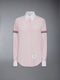 COTTON SILK ARMBAND POINT COLLAR SHIRT - LT PINK