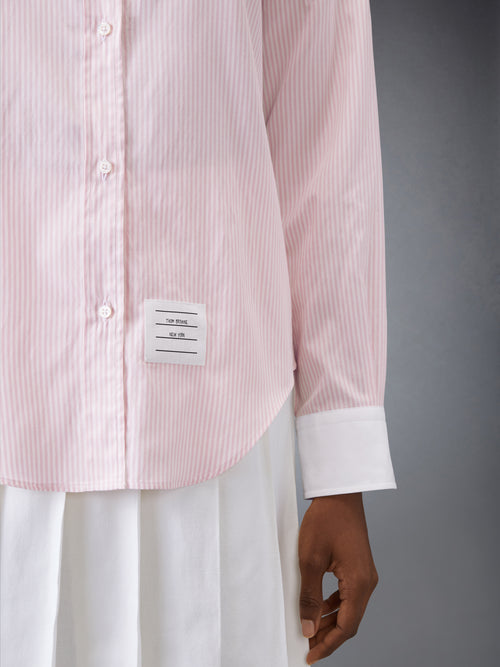 COTTON SILK ARMBAND POINT COLLAR SHIRT