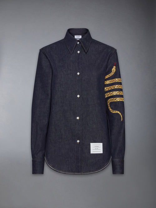 LUNAR NEW YEAR EASY FIT DENIM SHIRT