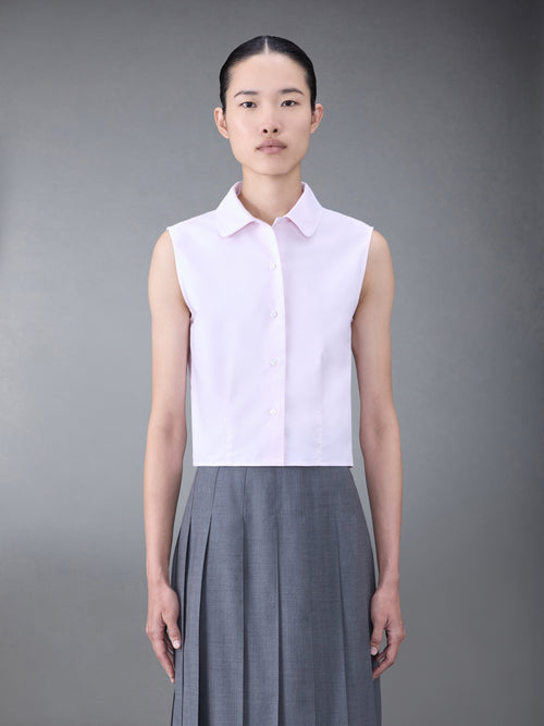 OXFORD SLEEVELESS BLOUSE