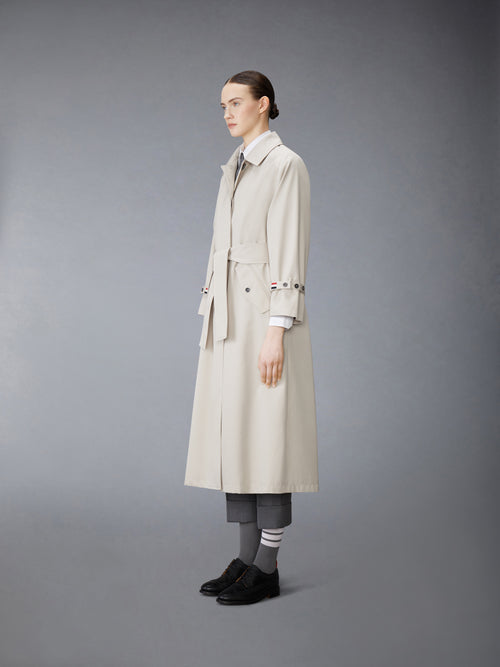 WATERPROOF COTTON TWILL RAGLAN TRENCH OVERCOAT